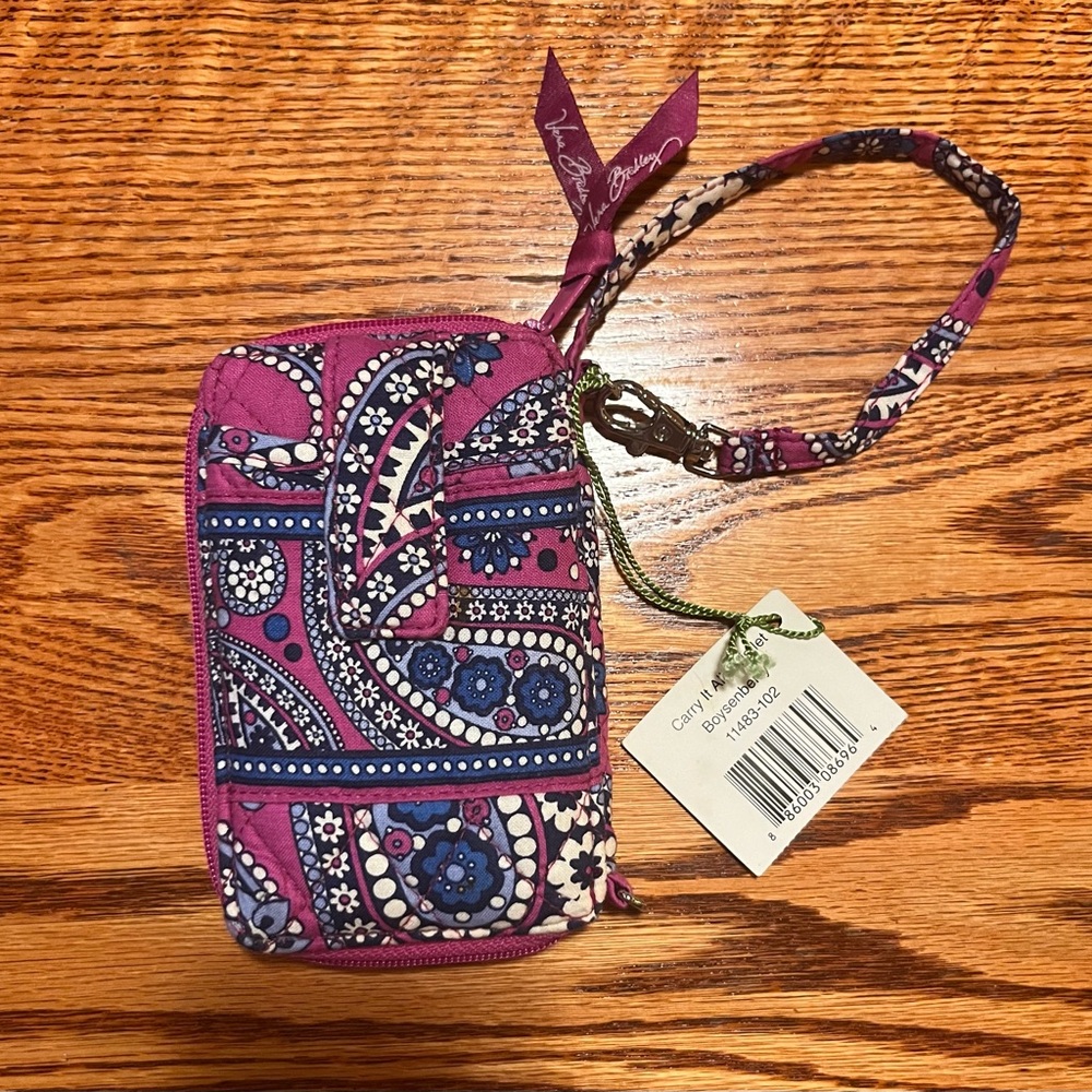 Vera Bradley Carry It All Wristlet Boysenberry